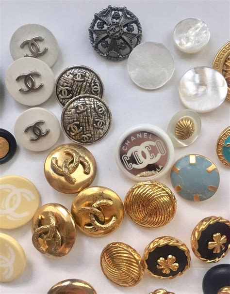 chanel pearl buttons|old chanel buttons for sale.